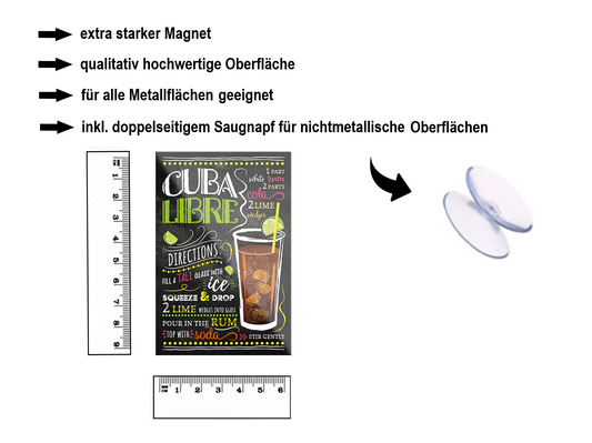 Magnet "Cuba Libre" 9x6x0.3cm