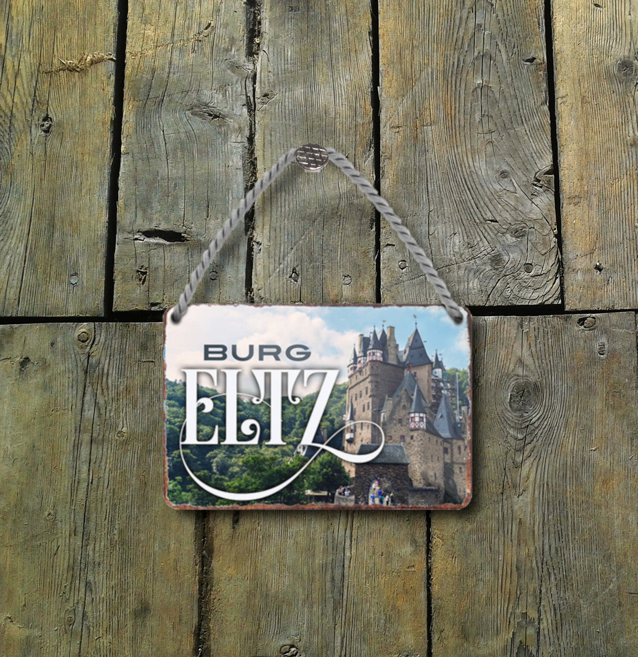 Blechschild ''Burg Eltz'' 18x12cm