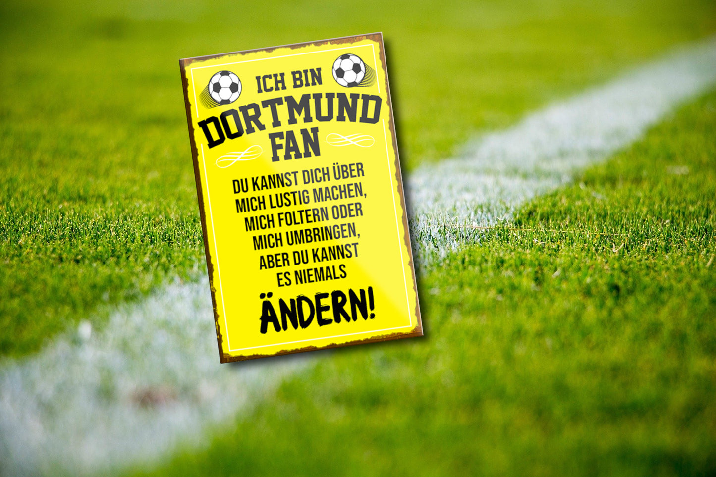 Magnet ''Dortmund Fan'' 9x6x0,3cm