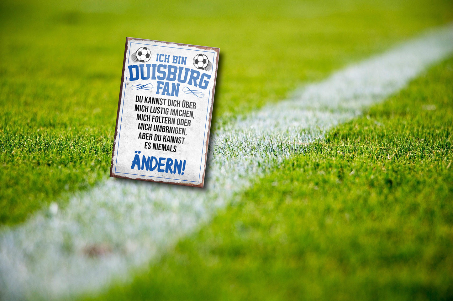 Magnet ''Duisburg Fan'' 9x6x0,3cm