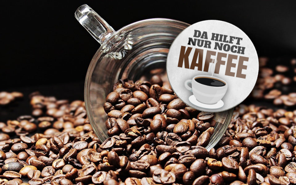 Magnet ''Da hilft nur noch Kaffee'' 8x8x0,3cm
