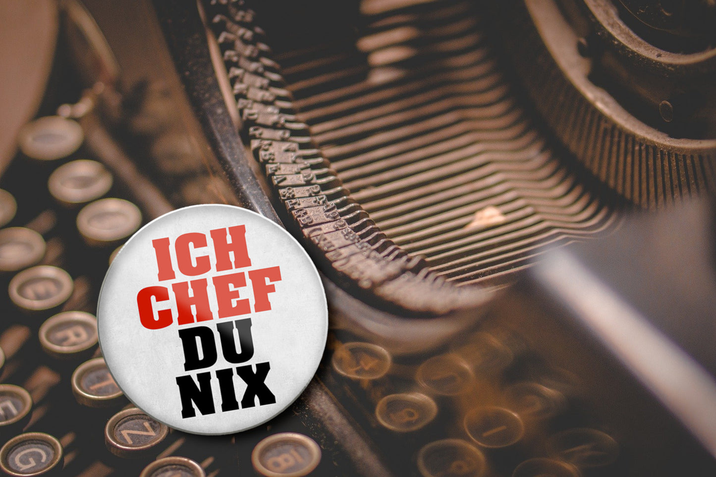 Magnet ''Ich Chef du Nichts'' 8x8x0,3cm