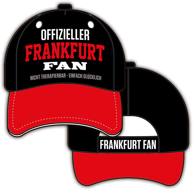 4252024254426			 ''Offizieller Frankfurt Fan''
 Schilderstore24 Blechschilder sind perfekt als Geschenk zu Weihnachten, Geburtstage, Feiern, Partys, Grillabende, Namenstag, Feiertag, Mädelsabend, Hochzeit. Unisex-Fan-Cap Einheitsgröße Fußball Mannschaft Verein Größenverstellbar Klettverschluss Baseball Spaßcappie Mütze Hut Fan