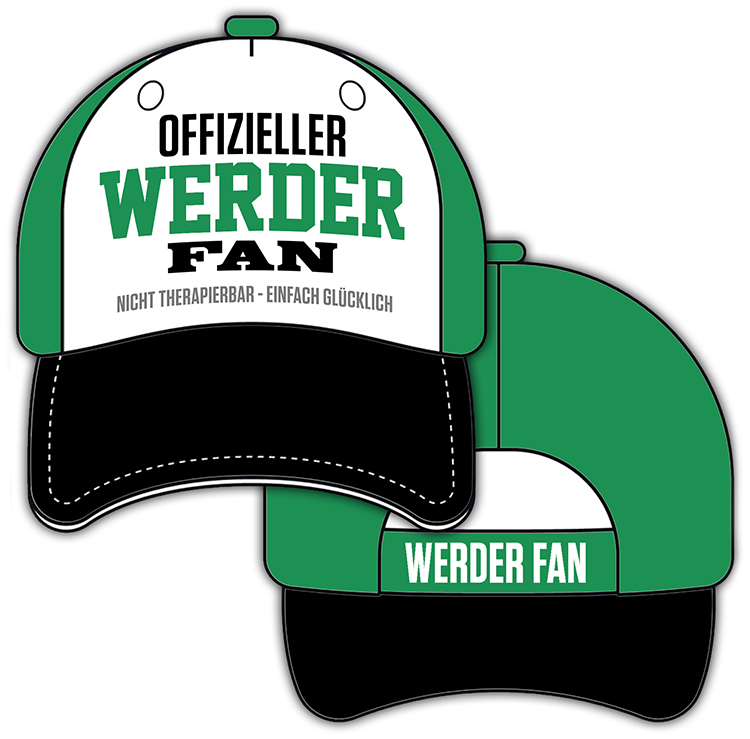 4252024254815			 ''Offizieller Werder Fan''
Schilderstore24 Blechschilder sind perfekt als Geschenk zu Weihnachten, Geburtstage, Feiern, Partys, Grillabende, Namenstag, Feiertag, Mädelsabend, Hochzeit. Unisex-Fan-Cap Einheitsgröße Fußball Mannschaft Verein Größenverstellbar Klettverschluss Baseball Spaßcappie Mütze Hut Fan