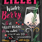 4252024243819	Schilderstore24 	 ''Lillet Winter Berry'' Schilderstore24 Blechschilder sind perfekt als Geschenk zu Weihnachten, Geburtstage, Feiern, Partys, Grillabende, Namenstag, Feiertag, Mädelsabend, Hochzeit. Jederzeit stilvoll im Wohnzimmer, Partykeller, Garage, Praxis, Büro, Café, Hauseingang Alkohol Cocktail Likör Sekt Getränk Alkohol promille schnaps saufen cocktails