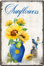 4252024249996		 ''Sunflowers'' Schilderstore24 Blechschilder sind perfekt als Geschenk zu Weihnachten, Geburtstage, Feiern, Partys, Grillabende, Namenstag, Feiertag, Mädelsabend, Hochzeit. Jederzeit stilvoll im Wohnzimmer, Partykeller, Garage, Praxis, Büro, Café, Hauseingang Garten Haushalt Heim Zuhause Gartenarbeit Hausarbeit Zuhause Blumen