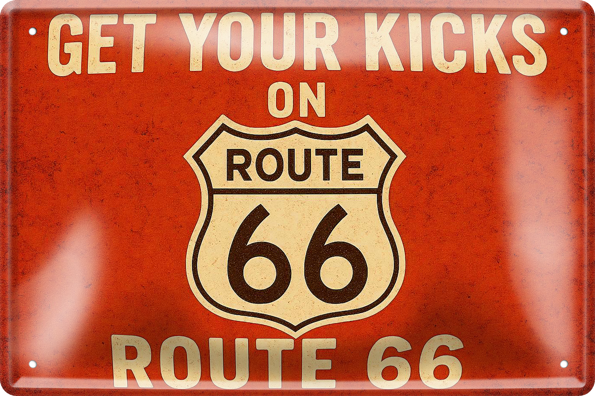 Schilderstore24 Blechschilder sind 4252024256444		 ''Get your kicks on Route 66''
perfekt als Geschenk zu Weihnachten, Geburtstage, Feiern, Partys, Grillabende, Namenstag, Feiertag, Mädelsabend, Hochzeit. Jederzeit stilvoll im Wohnzimmer, Partykeller, Garage, Praxis, Büro, route, highway Mechaniker Auto Motorrad Werkstatt auto lkw brummi tüfteln schrauber