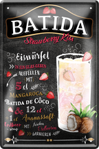 4252024256154		 ''Batida Strawberry Kiss''
Schilderstore24 Blechschilder sind perfekt als Geschenk zu Weihnachten, Geburtstage, Feiern, Partys, Grillabende, Namenstag, Feiertag, Mädelsabend, Hochzeit. Jederzeit stilvoll im Wohnzimmer, Partykeller, Garage, Praxis, cocktailsrezept mischgetränk Alkohol Cocktail Likör Sekt Getränk Alkohol promille schnaps saufen longdrink