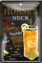 4252024256239		 ''Horses Neck''
Schilderstore24 Blechschilder sind perfekt als Geschenk zu Weihnachten, Geburtstage, Feiern, Partys, Grillabende, Namenstag, Feiertag, Mädelsabend, Hochzeit. Jederzeit stilvoll im Wohnzimmer, Partykeller, Garage, Praxis, cocktailsrezept mischgetränk Alkohol Cocktail Likör Sekt Getränk Alkohol promille schnaps saufen longdrink