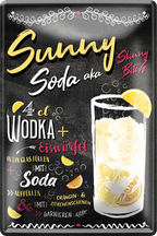 4252024256284		 ''Sunny Soda aka Skinny Bitch''
Schilderstore24 Blechschilder sind perfekt als Geschenk zu Weihnachten, Geburtstage, Feiern, Partys, Grillabende, Namenstag, Feiertag, Mädelsabend, Hochzeit. Jederzeit stilvoll im Wohnzimmer, Partykeller, Garage, Praxis, cocktailsrezept mischgetränk Alkohol Cocktail Likör Sekt Getränk Alkohol promille schnaps saufen longdrink