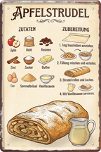 4252024259957		 ''Apfelstrudel''
Schilderstore24 Blechschilder sind perfekt als Geschenk zu Weihnachten, Geburtstage, Feiern, Partys, Grillabende, Partykeller, diät, snack, mahlzei, rezept, wasser Lebensmittel Burger Tee Grill crepes teigware süßigkeit essen grill wurst pommes döner fisch pizza