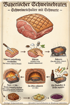 4252024259995		 ''Bayerischer Schweinebraten Schweineschulter''
Schilderstore24 Blechschilder sind perfekt als Geschenk zu Weihnachten, Geburtstage, Feiern, Partys, Grillabende, Partykeller, diät, snack, mahlzei, rezept, wasser Lebensmittel Burger Tee Grill crepes teigware süßigkeit essen grill wurst pommes döner fisch pizza