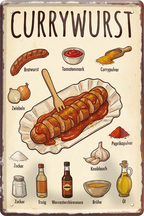 4252024260038		 ''Currywurst (wurst mittig)''
Schilderstore24 Blechschilder sind perfekt als Geschenk zu Weihnachten, Geburtstage, Feiern, Partys, Grillabende, Partykeller, diät, snack, mahlzei, rezept, wasser Lebensmittel Burger Tee Grill crepes teigware süßigkeit essen grill wurst pommes döner fisch pizza