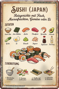 4252024260267		 ''Sushi (Japan)''
Schilderstore24 Blechschilder sind perfekt als Geschenk zu Weihnachten, Geburtstage, Feiern, Partys, Grillabende, Partykeller, diät, snack, mahlzei, rezept, wasser Lebensmittel Burger Tee Grill crepes teigware süßigkeit essen grill wurst pommes döner fisch pizza