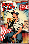 4252024260182		 ''Pizza Is Life''
Schilderstore24 Blechschilder sind perfekt als Geschenk zu Weihnachten, Geburtstage, Feiern, Partys, Grillabende, Partykeller, diät, snack, mahlzei, rezept, wasser Lebensmittel Burger Tee Grill crepes teigware süßigkeit essen grill wurst pommes döner fisch pizza