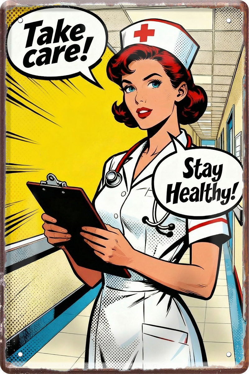 4252024259889		 ''Take Care - Stay Healthy''
Schilderstore24 Blechschilder sind perfekt als Geschenk zu Weihnachten, Geburtstage, Feiern, Partys, Grillabende, Namenstag, Feiertag, Mädelsabend, Hochzeit. Jederzeit stilvoll im Wohnzimmer, Partykeller, Garage, Praxis, Büro, Café, zitat Büro Chef Angestellter Arbeit Job Arbeitsplatz Alltag Beruf Ausbildung