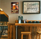Blechschild ''Cold Beer Here!'' 20x30cm
