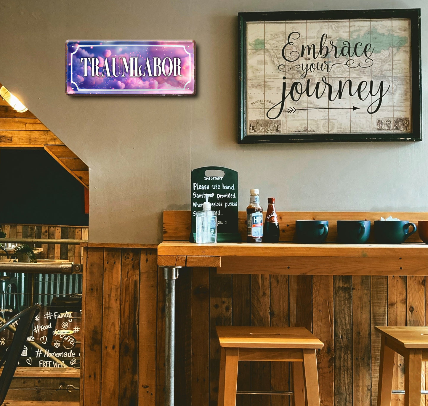 Blechschild ''Traumlabor'' 28x12cm