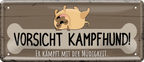 4252024244571	Schilderstore24 	 ''Vorsicht Kampfhund. Er kämpft mit Müdigkeit'' Schilderstore24 Blechschilder sind perfekt als Geschenk zu Weihnachten, Geburtstage, Feiern, Partys, Grillabende, Namenstag, Feiertag, Mädelsabend, Hochzeit Wohnzimmer, Partykeller, Garage, Praxis, Büro, Café, Hauseingang Haustier Tier Freund knuddelig Zuhause Katze Hund Hamster Meerschwein haustiere