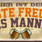 4252024250206		 ''Bier ist der beste Freund des Mannes'' Schilderstore24 Blechschilder sind perfekt als Geschenk zu Weihnachten, Geburtstage, Feiern, Partys, Grillabende, Namenstag, Feiertag, Mädelsabend, Hochzeit. Jederzeit stilvoll im Wohnzimmer, Partykeller, Garage, Praxis, Büro, Café, Hauseingang Alkohol Kasten Bier Saufen Getränk Bier Alkohol schaumkrone promille hopfen