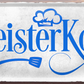 4252024250435		 ''MeisterKoch'' Schilderstore24 Blechschilder sind perfekt als Geschenk zu Weihnachten, Geburtstage, Feiern, Partys, Grillabende, Namenstag, Feiertag, Mädelsabend, Hochzeit. Jederzeit stilvoll im Wohnzimmer, Partykeller, Garage, Praxis, Büro, Café, Hauseingang Lebensmittel Kaffee Kuchen Tee Grill crepes teigware süßigkeit essen grill wurst