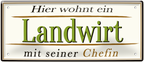 4252024252514		 ''Hier wohnt ein Landwirt''
 Schilderstore24 Blechschilder sind perfekt als Geschenk zu Weihnachten, Geburtstage, Feiern, Partys, Grillabende, Namenstag, Feiertag, Mädelsabend, Hochzeit. Jederzeit stilvoll im Wohnzimmer, Partykeller, Garage, Praxis, Büro, Café, Hauseingang Traktor Maschine Landmaschine Feld bauer landwirt landwirtschaft schlepper