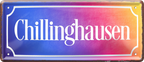 4252024253535		 ''Chillinghausen''
Schilderstore24 Blechschilder sind perfekt als Geschenk zu Weihnachten, Geburtstage, Feiern, Partys, Grillabende, Namenstag, Feiertag, Mädelsabend, Hochzeit. Jederzeit stilvoll im Wohnzimmer, Partykeller, Garage, Praxis, Büro, Café, Hauseingang Küche Haushalt Willkommen Eigenheim heim essen haus kochen herzlich Zuhause putzen