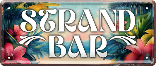 4252024253771		 ''Strand Bar''
Schilderstore24 Blechschilder sind perfekt als Geschenk zu Weihnachten, Geburtstage, Feiern, Partys, Grillabende, Namenstag, Feiertag, Mädelsabend, Hochzeit. Jederzeit stilvoll im Wohnzimmer, Partykeller, Garage, Praxis, Büro, Café, Hauseingang Meer Urlaub Sommer Sandstrand see wasser strand sand urlaub ferien