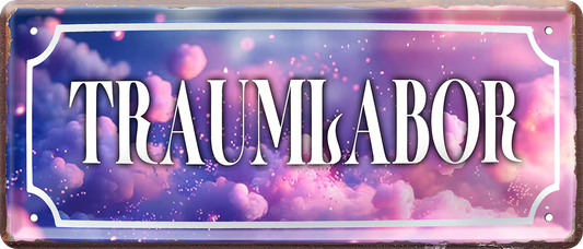 4252024253610		 ''Traumlabor''
Schilderstore24 Blechschilder sind perfekt als Geschenk zu Weihnachten, Geburtstage, Feiern, Partys, Grillabende, Namenstag, Feiertag, Mädelsabend, Hochzeit. Jederzeit stilvoll im Wohnzimmer, Partykeller, Garage, Praxis, Büro, Café, Hauseingang Küche Haushalt Willkommen Eigenheim heim essen haus kochen herzlich Zuhause putzen