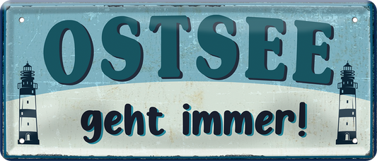 4252024253764		 ''Ostsee geht immer!''
Schilderstore24 Blechschilder sind perfekt als Geschenk zu Weihnachten, Geburtstage, Feiern, Partys, Grillabende, Namenstag, Feiertag, Mädelsabend, Hochzeit. Jederzeit stilvoll im Wohnzimmer, Partykeller, Garage, Praxis, Büro, Café, Hauseingang Meer Urlaub Sommer Sandstrand see wasser strand sand urlaub ferien