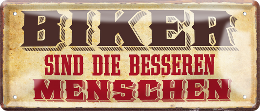 4252024256857		 ''Biker sind die besseren Menschen''
Schilderstore24 Blechschilder sind perfekt als Geschenk zu Weihnachten, Geburtstage, Feiern, Partys, Grillabende, Namenstag, Feiertag, Mädelsabend, Hochzeit. Jederzeit stilvoll im Wohnzimmer, Partykeller, Garage, biker, zitat, route, highway Mechaniker Auto Motorrad Werkstatt auto lkw brummi tüfteln schrauber