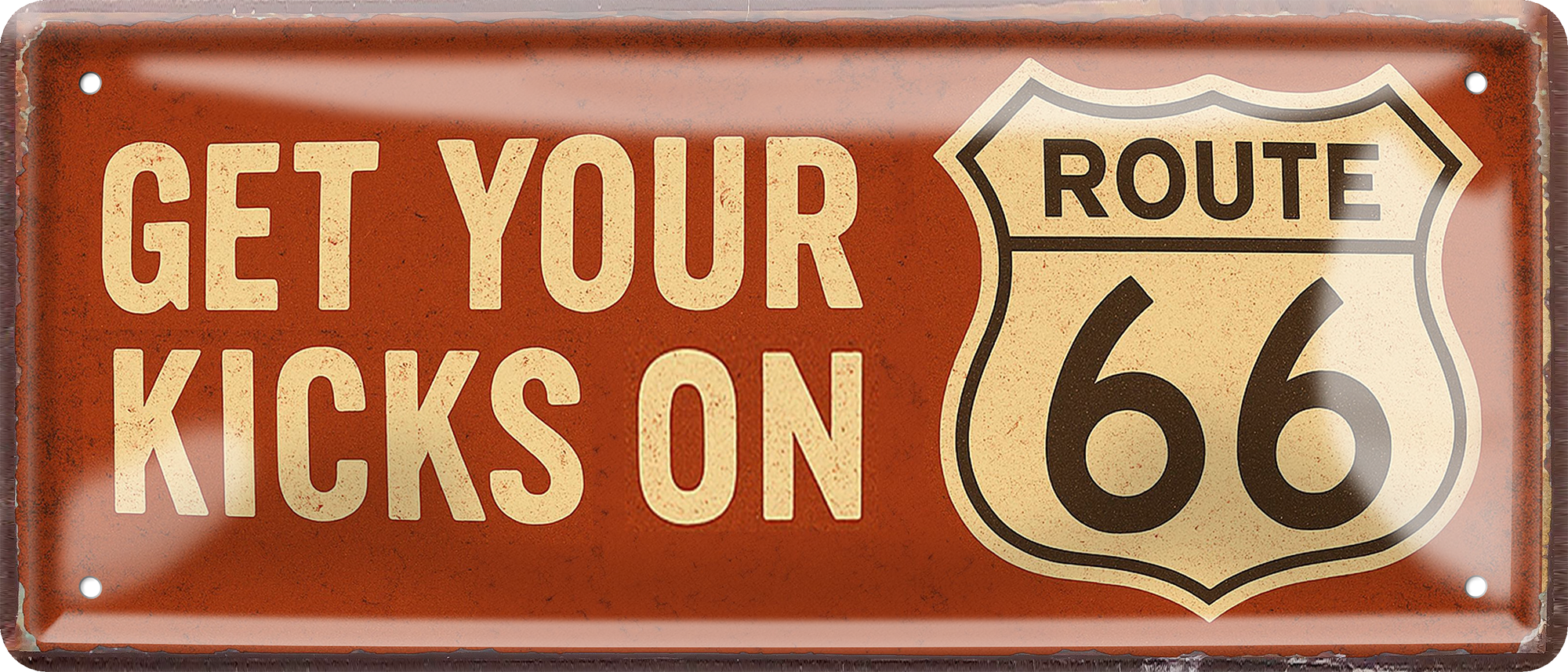 4252024256888		 ''Get your kicks on Route 66''
Schilderstore24 Blechschilder sind perfekt als Geschenk zu Weihnachten, Geburtstage, Feiern, Partys, Grillabende, Namenstag, Feiertag, Mädelsabend, Hochzeit. Jederzeit stilvoll im Wohnzimmer, Partykeller, Garage, biker, zitat, route, highway Mechaniker Auto Motorrad Werkstatt auto lkw brummi tüfteln schrauber