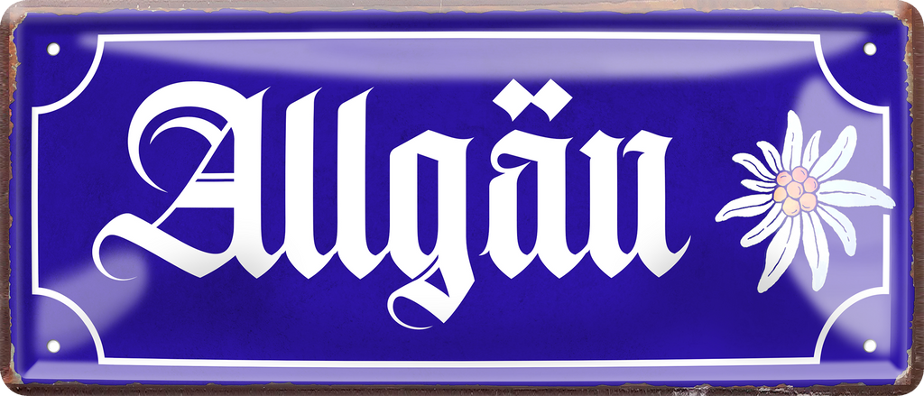 4252024256901		 ''Allgäu''
Schilderstore24 Blechschilder sind perfekt als Geschenk zu Weihnachten, Geburtstage, Feiern, Partys, Grillabende, Hochzeit. Jederzeit stilvoll im Wohnzimmer, Partykeller, Garage, reiseziel, städte, see, zitat Berge Reisen Wandern Outdoor Natur Urlaub sehenswürdigkeiten insel paradies