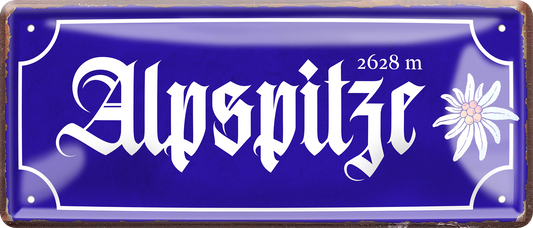 4252024256581		 ''Alpspitze''
Schilderstore24 Blechschilder sind perfekt als Geschenk. Jederzeit stilvoll im Wohnzimmer, Partykeller, Garage, Praxis, Büro, Café, zitate Berge Reisen Wandern Outdoor Natur Urlaub sehenswürdigkeiten tal freizeit sport