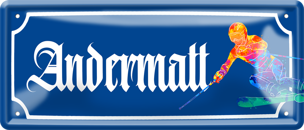 4252024256925		 ''Andermatt (ski)''
Schilderstore24 Blechschilder sind perfekt als Geschenk zu Weihnachten, Geburtstage, Feiern, Partys, Grillabende, Hochzeit. Jederzeit stilvoll im Wohnzimmer, Partykeller, Garage, reiseziel, städte, see, zitat Berge Reisen Wandern Outdoor Natur Urlaub sehenswürdigkeiten insel paradies