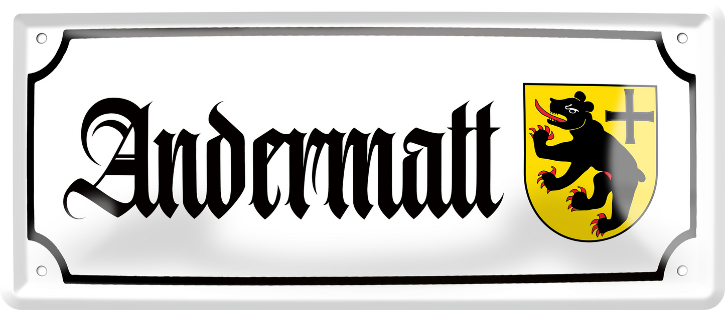 4252024256932		 ''Andermatt (wappen)''
Schilderstore24 Blechschilder sind perfekt als Geschenk zu Weihnachten, Geburtstage, Feiern, Partys, Grillabende, Hochzeit. Jederzeit stilvoll im Wohnzimmer, Partykeller, Garage, reiseziel, städte, see, zitat Berge Reisen Wandern Outdoor Natur Urlaub sehenswürdigkeiten insel paradies