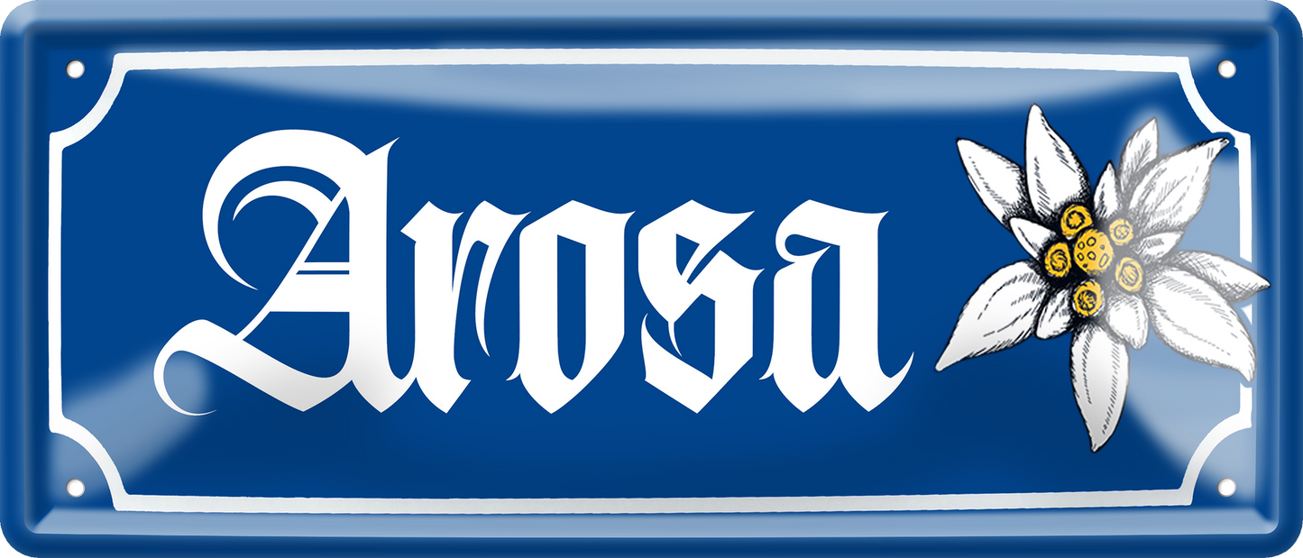 4252024256949		 ''Arosa (blume)''
Schilderstore24 Blechschilder sind perfekt als Geschenk zu Weihnachten, Geburtstage, Feiern, Partys, Grillabende, Hochzeit. Jederzeit stilvoll im Wohnzimmer, Partykeller, Garage, reiseziel, städte, see, zitat Berge Reisen Wandern Outdoor Natur Urlaub sehenswürdigkeiten insel paradies