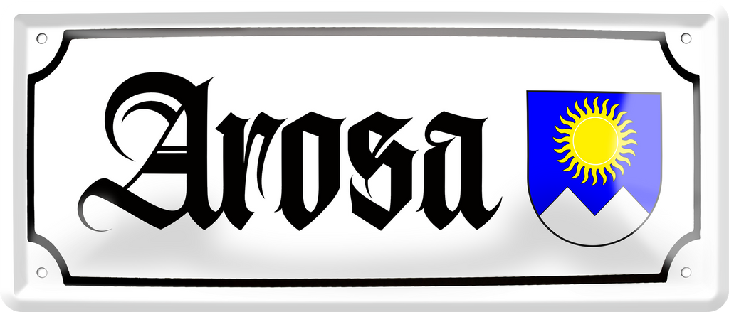 4252024256963		 ''Arosa (wappen)''
Schilderstore24 Blechschilder sind perfekt als Geschenk zu Weihnachten, Geburtstage, Feiern, Partys, Grillabende, Hochzeit. Jederzeit stilvoll im Wohnzimmer, Partykeller, Garage, reiseziel, städte, see, zitat Berge Reisen Wandern Outdoor Natur Urlaub sehenswürdigkeiten insel paradies