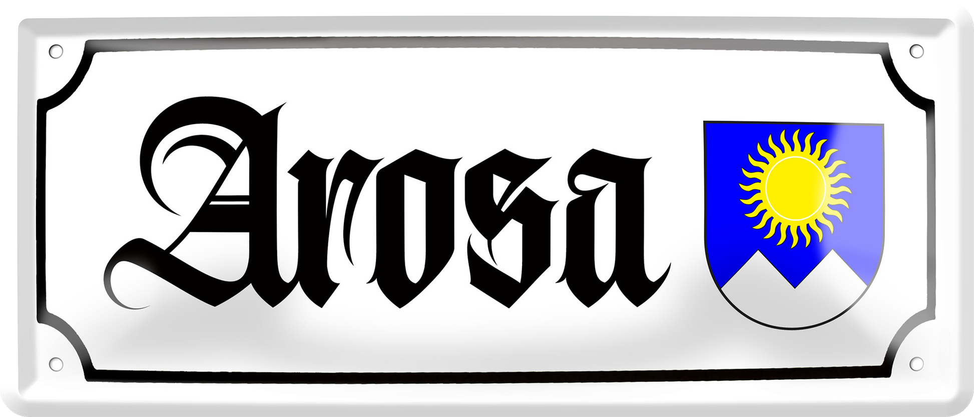 4252024256963		 ''Arosa (wappen)''
Schilderstore24 Blechschilder sind perfekt als Geschenk zu Weihnachten, Geburtstage, Feiern, Partys, Grillabende, Hochzeit. Jederzeit stilvoll im Wohnzimmer, Partykeller, Garage, reiseziel, städte, see, zitat Berge Reisen Wandern Outdoor Natur Urlaub sehenswürdigkeiten insel paradies