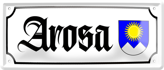 4252024256963		 ''Arosa (wappen)''
Schilderstore24 Blechschilder sind perfekt als Geschenk zu Weihnachten, Geburtstage, Feiern, Partys, Grillabende, Hochzeit. Jederzeit stilvoll im Wohnzimmer, Partykeller, Garage, reiseziel, städte, see, zitat Berge Reisen Wandern Outdoor Natur Urlaub sehenswürdigkeiten insel paradies