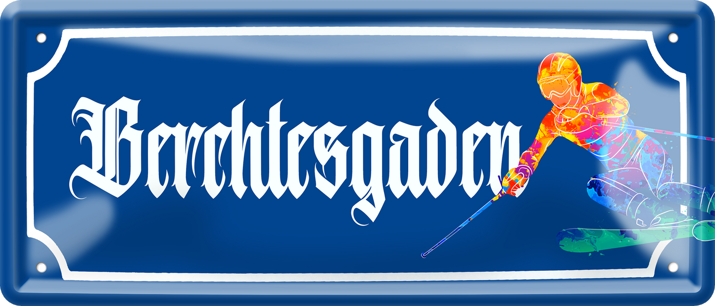 4252024257021		 ''Berchtesgarden (ski)''
Schilderstore24 Blechschilder sind perfekt als Geschenk zu Weihnachten, Geburtstage, Feiern, Partys, Grillabende, Hochzeit. Jederzeit stilvoll im Wohnzimmer, Partykeller, Garage, reiseziel, städte, see, zitat Berge Reisen Wandern Outdoor Natur Urlaub sehenswürdigkeiten insel paradies