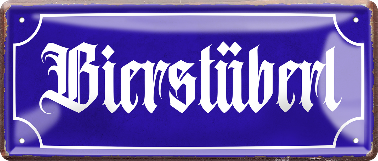 4252024256727		 ''Bierstüberl''
Schilderstore24 Blechschilder sind perfekt als Geschenk zu Weihnachten, Geburtstage, Feiern, Partys, , Hochzeit. Jederzeit stilvoll im Wohnzimmer, Partykeller, Garage, Praxis, Büro, Café, zitat Alkohol Kasten Bier Saufen Getränk Bier Alkohol schaumkrone promille hopfen