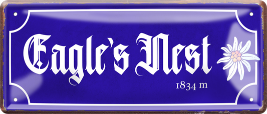 4252024257090		 ''Eagle's Nest''
Schilderstore24 Blechschilder sind perfekt als Geschenk zu Weihnachten, Geburtstage, Feiern, Partys, Grillabende, Hochzeit. Jederzeit stilvoll im Wohnzimmer, Partykeller, Garage, reiseziel, städte, see, zitat Berge Reisen Wandern Outdoor Natur Urlaub sehenswürdigkeiten insel paradies