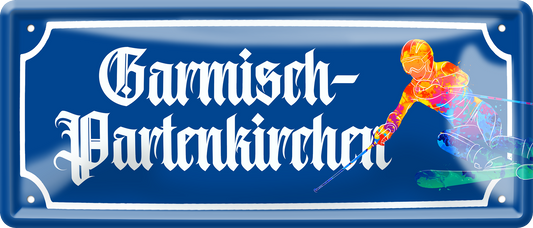 4252024257120		 ''Garmisch-Partenkichen (ski)''
Schilderstore24 Blechschilder sind perfekt als Geschenk zu Weihnachten, Geburtstage, Feiern, Partys, Grillabende, Hochzeit. Jederzeit stilvoll im Wohnzimmer, Partykeller, Garage, reiseziel, städte, see, zitat Berge Reisen Wandern Outdoor Natur Urlaub sehenswürdigkeiten insel paradies