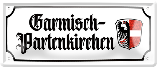 4252024257144		 ''Garmisch-Partenkirchen (wappen)''
Schilderstore24 Blechschilder sind perfekt als Geschenk zu Weihnachten, Geburtstage, Feiern, Partys, Grillabende, Hochzeit. Jederzeit stilvoll im Wohnzimmer, Partykeller, Garage, reiseziel, städte, see, zitat Berge Reisen Wandern Outdoor Natur Urlaub sehenswürdigkeiten insel paradies