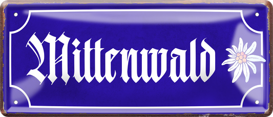 4252024257335		 ''Mittenwald''
Schilderstore24 Blechschilder sind perfekt als Geschenk zu Weihnachten, Geburtstage, Feiern, Partys, Grillabende, Hochzeit. Jederzeit stilvoll im Wohnzimmer, Partykeller, Garage, reiseziel, städte, see, zitat Berge Reisen Wandern Outdoor Natur Urlaub sehenswürdigkeiten insel paradies