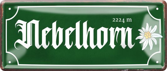 4252024256659		 ''Nebelhorn (braun)''
Schilderstore24 Blechschilder sind perfekt als Geschenk. Jederzeit stilvoll im Wohnzimmer, Partykeller, Garage, Praxis, Büro, Café, zitate Berge Reisen Wandern Outdoor Natur Urlaub sehenswürdigkeiten tal freizeit sport