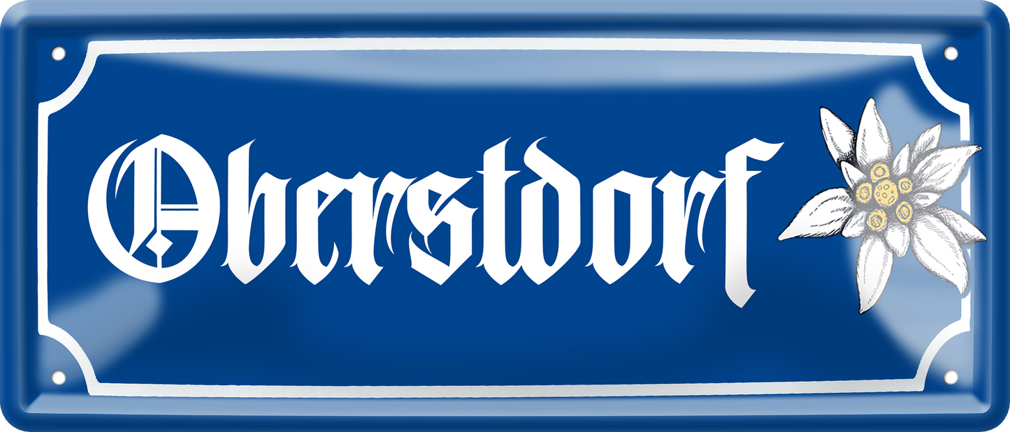 4252024257366		 ''Oberstdorf (blume)''
Schilderstore24 Blechschilder sind perfekt als Geschenk zu Weihnachten, Geburtstage, Feiern, Partys, Grillabende, Hochzeit. Jederzeit stilvoll im Wohnzimmer, Partykeller, Garage, reiseziel, städte, see, zitat Berge Reisen Wandern Outdoor Natur Urlaub sehenswürdigkeiten insel paradies