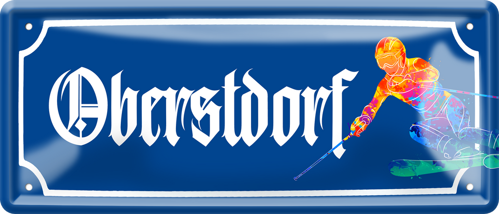 4252024257373		 ''Oberstdorf (ski)''
Schilderstore24 Blechschilder sind perfekt als Geschenk zu Weihnachten, Geburtstage, Feiern, Partys, Grillabende, Hochzeit. Jederzeit stilvoll im Wohnzimmer, Partykeller, Garage, reiseziel, städte, see, zitat Berge Reisen Wandern Outdoor Natur Urlaub sehenswürdigkeiten insel paradies