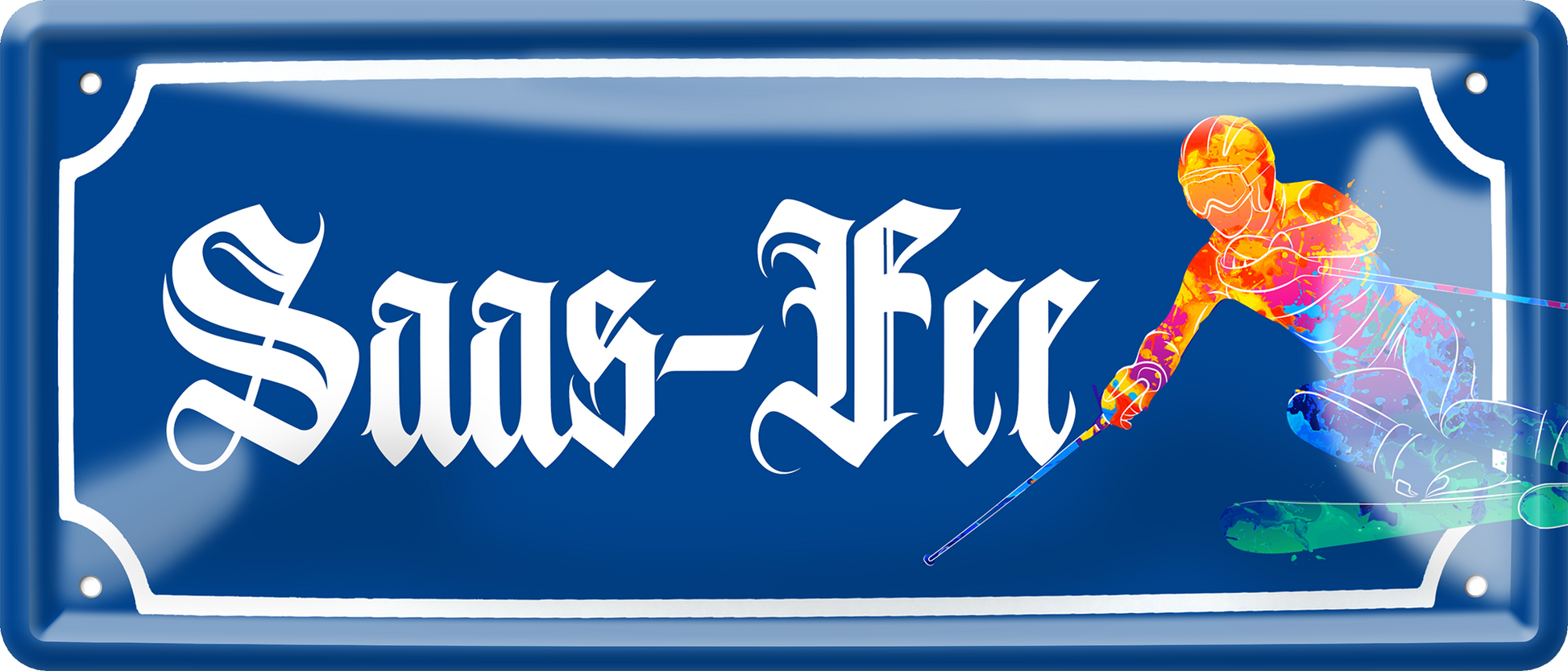 4252024257441		 ''Saas-Fee (ski)''
Schilderstore24 Blechschilder sind perfekt als Geschenk zu Weihnachten, Geburtstage, Feiern, Partys, Grillabende, Hochzeit. Jederzeit stilvoll im Wohnzimmer, Partykeller, Garage, reiseziel, städte, see, zitat Berge Reisen Wandern Outdoor Natur Urlaub sehenswürdigkeiten insel paradies